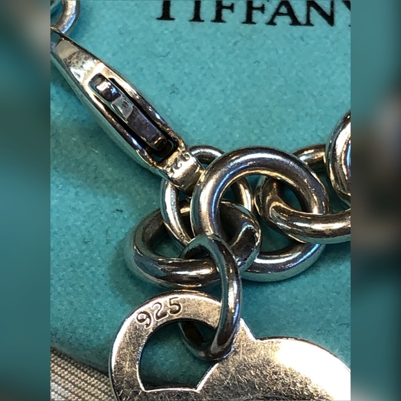 Tiffany RTT Heart Tag Bracelet 925 EUC - Picture 4 of 15
